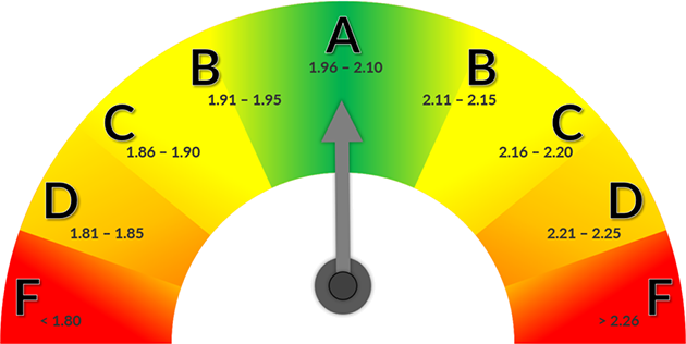 Emergency Department Staffing Efficiency Scale Gauge